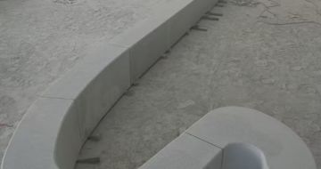 杭州 花岗岩整石坐凳拼装