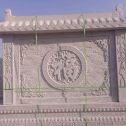 杭州 芝麻白花岗岩屏风，照壁，影壁