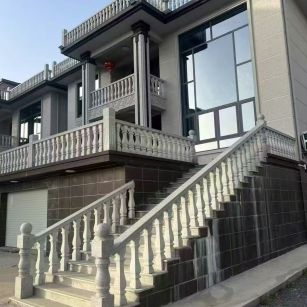 杭州 芝麻白别墅阳台栏杆，楼梯栏杆
