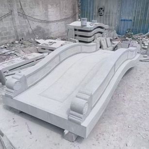 杭州 芝麻灰花岗岩园林景观 小石桥