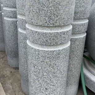 杭州 芝麻白花岗岩挡车柱、隔离柱多少钱