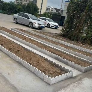 杭州 花边石、花围石、花园石安装效果