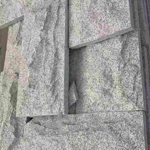 杭州 芝麻白自然面花岗岩成品板