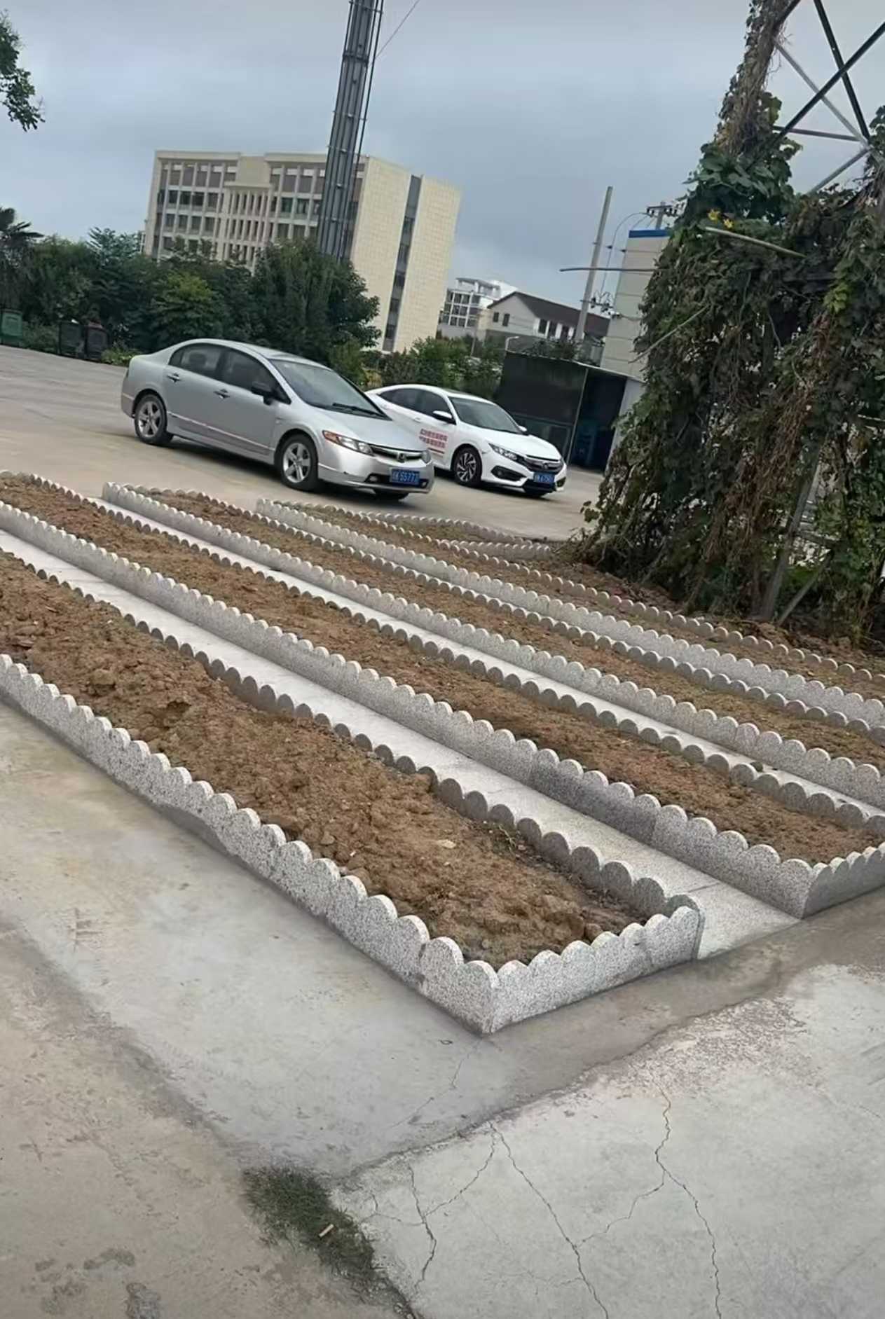 杭州 花边石、花围石、花园石安装效果