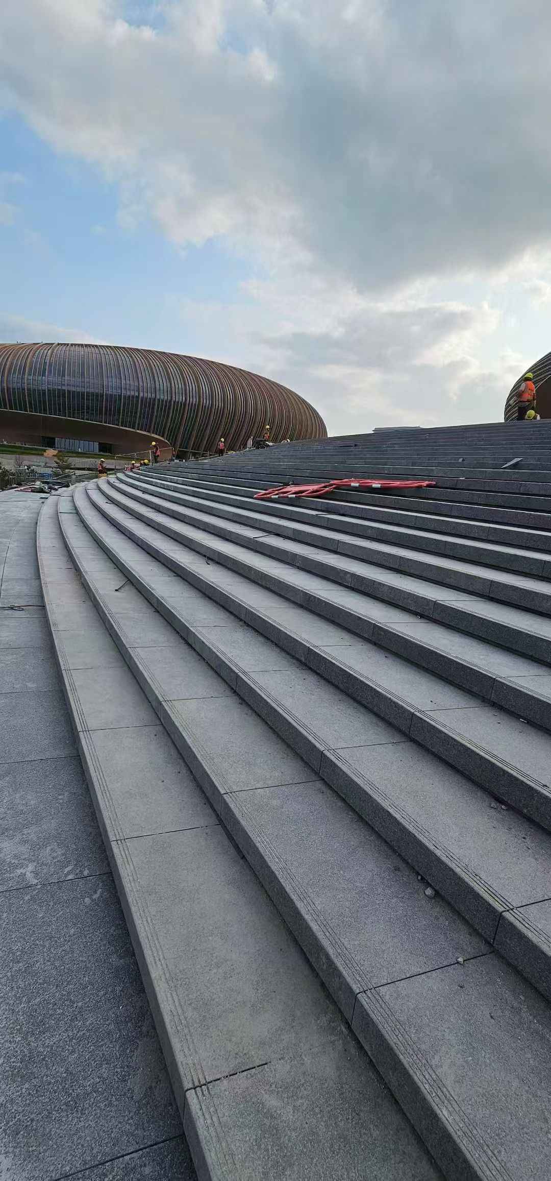 杭州 弧形整石台阶铺装效果图